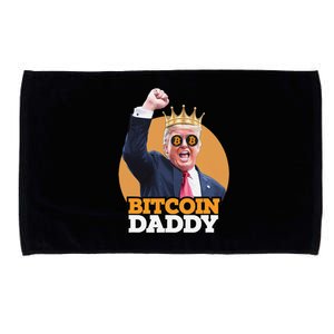 Cute Bitcoin Daddy Trump Crypto King Money Evolution Microfiber Hand Towel