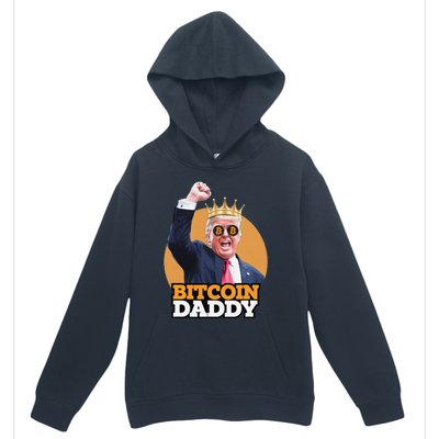 Cute Bitcoin Daddy Trump Crypto King Money Evolution Urban Pullover Hoodie