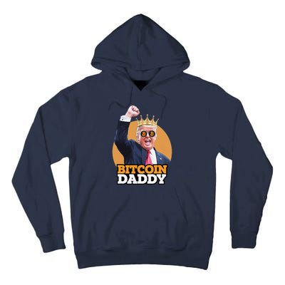 Cute Bitcoin Daddy Trump Crypto King Money Evolution Tall Hoodie