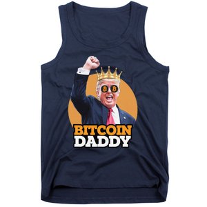 Cute Bitcoin Daddy Trump Crypto King Money Evolution Tank Top