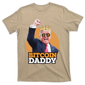 Cute Bitcoin Daddy Trump Crypto King Money Evolution T-Shirt