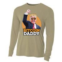 Cute Bitcoin Daddy Trump Crypto King Money Evolution Cooling Performance Long Sleeve Crew