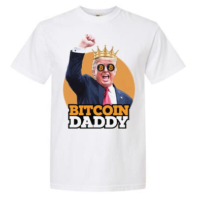 Cute Bitcoin Daddy Trump Crypto King Money Evolution Garment-Dyed Heavyweight T-Shirt