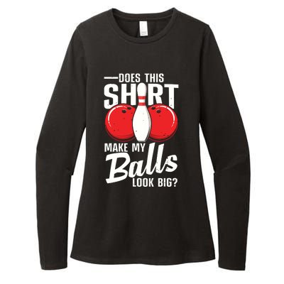 Cool Bowling Design For Men Women Bowling Ball Sport Bowler Womens CVC Long Sleeve Shirt