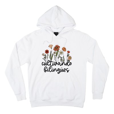 Cultivando Bilingues Dual Language Crew Bilingual Teacher Hoodie