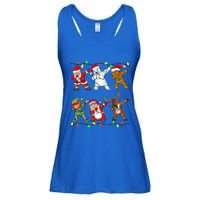 Christmas Boys Dabbing Santa Deer Friends Xmas Gift Ladies Essential Flowy Tank