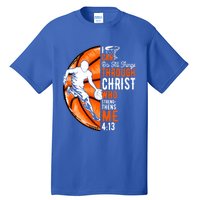 Cool Basketball Dad Papa Christian Funny Fathers Day Cute Gift Tall T-Shirt