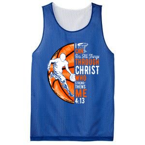 Cool Basketball Dad Papa Christian Funny Fathers Day Cute Gift Mesh Reversible Basketball Jersey Tank