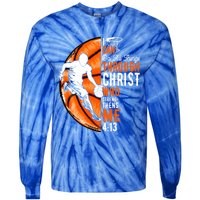 Cool Basketball Dad Papa Christian Funny Fathers Day Cute Gift Tie-Dye Long Sleeve Shirt