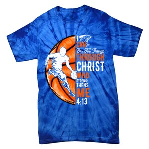 Cool Basketball Dad Papa Christian Funny Fathers Day Cute Gift Tie-Dye T-Shirt