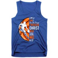 Cool Basketball Dad Papa Christian Funny Fathers Day Cute Gift Tank Top