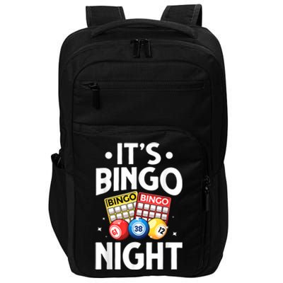 Cute Bingo Design For Men Women Bingo Lovers Casino Gambling Impact Tech Backpack