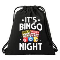 Cute Bingo Design For Men Women Bingo Lovers Casino Gambling Drawstring Bag