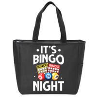 Cute Bingo Design For Men Women Bingo Lovers Casino Gambling Zip Tote Bag