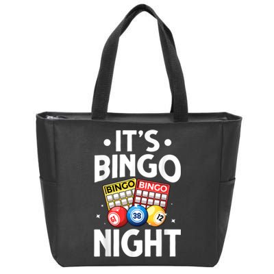 Cute Bingo Design For Men Women Bingo Lovers Casino Gambling Zip Tote Bag