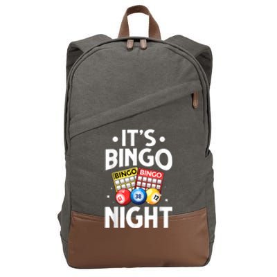 Cute Bingo Design For Men Women Bingo Lovers Casino Gambling Cotton Canvas Backpack