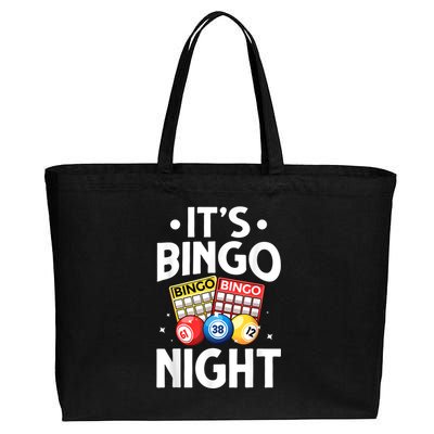 Cute Bingo Design For Men Women Bingo Lovers Casino Gambling Cotton Canvas Jumbo Tote