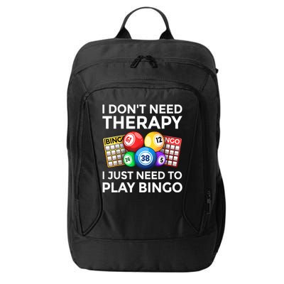 Cute Bingo Design For Men Women Casino Gambling Bingo Lovers City Backpack