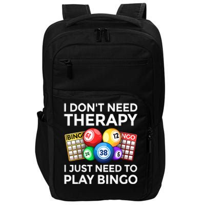 Cute Bingo Design For Men Women Casino Gambling Bingo Lovers Impact Tech Backpack