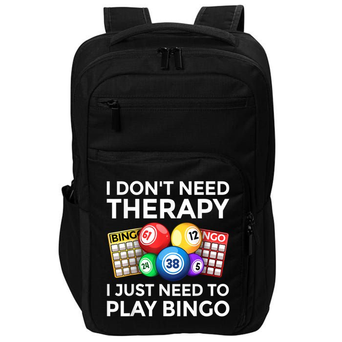 Cute Bingo Design For Men Women Casino Gambling Bingo Lovers Impact Tech Backpack