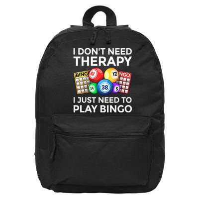 Cute Bingo Design For Men Women Casino Gambling Bingo Lovers 16 in Basic Backpack