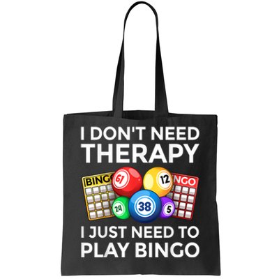 Cute Bingo Design For Men Women Casino Gambling Bingo Lovers Tote Bag