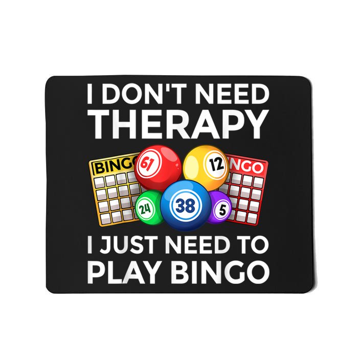 Cute Bingo Design For Men Women Casino Gambling Bingo Lovers Mousepad