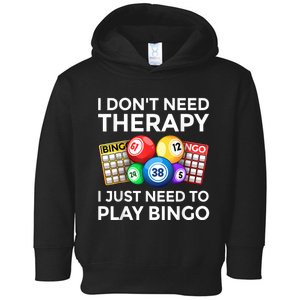 Cute Bingo Design For Men Women Casino Gambling Bingo Lovers Toddler Hoodie