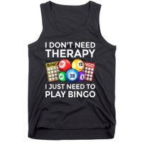 Cute Bingo Design For Men Women Casino Gambling Bingo Lovers Tank Top