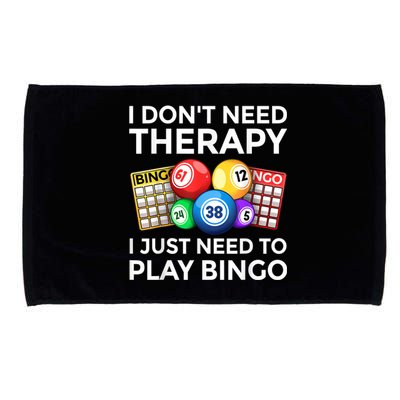 Cute Bingo Design For Men Women Casino Gambling Bingo Lovers Microfiber Hand Towel