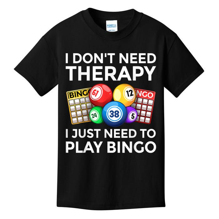 Cute Bingo Design For Men Women Casino Gambling Bingo Lovers Kids T-Shirt