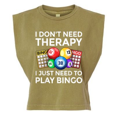 Cute Bingo Design For Men Women Casino Gambling Bingo Lovers Garment-Dyed Women's Muscle Tee