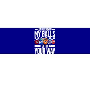 Cool Billiards Design Funny Billiard Pool Player Gift Bumper Sticker