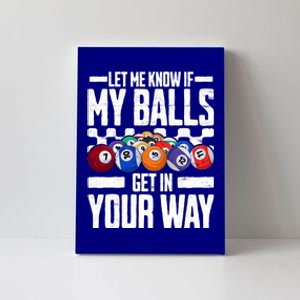 Cool Billiards Design Funny Billiard Pool Player Gift Canvas