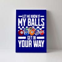 Cool Billiards Design Funny Billiard Pool Player Gift Canvas