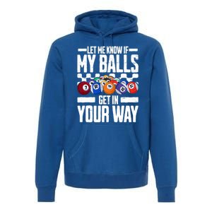 Cool Billiards Design Funny Billiard Pool Player Gift Premium Hoodie