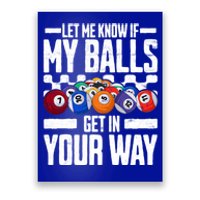 Cool Billiards Design Funny Billiard Pool Player Gift Poster