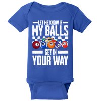 Cool Billiards Design Funny Billiard Pool Player Gift Baby Bodysuit