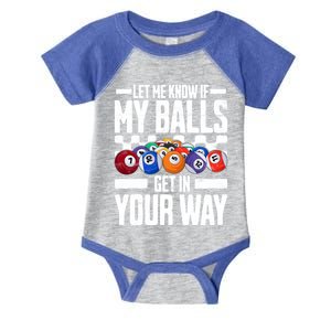 Cool Billiards Design Funny Billiard Pool Player Gift Infant Baby Jersey Bodysuit