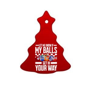 Cool Billiards Design Funny Billiard Pool Player Gift Ceramic Tree Ornament