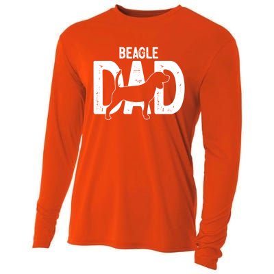 Cute Beagle Dad Dog Puppy Lover Father Cute Gift Cooling Performance Long Sleeve Crew