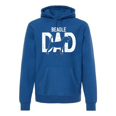 Cute Beagle Dad Dog Puppy Lover Father Cute Gift Premium Hoodie