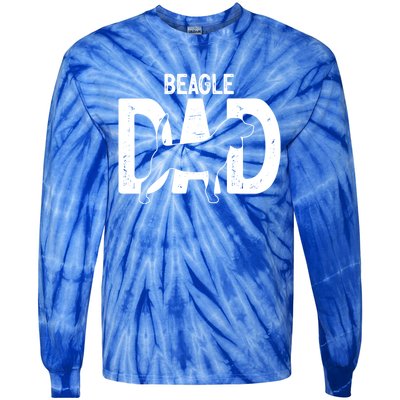 Cute Beagle Dad Dog Puppy Lover Father Cute Gift Tie-Dye Long Sleeve Shirt