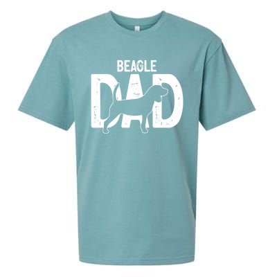 Cute Beagle Dad Dog Puppy Lover Father Cute Gift Sueded Cloud Jersey T-Shirt