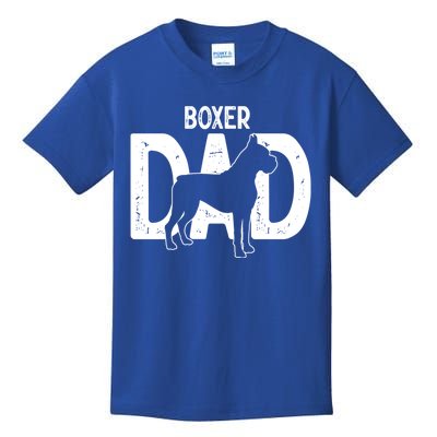 Cute Boxer Dog Dad Puppy Lover Father Gift Kids T-Shirt