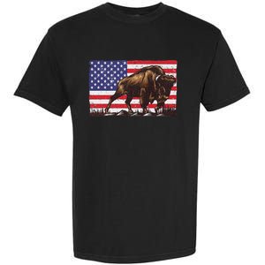 Cool Bison Design Buffalo Bison Lovers Garment-Dyed Heavyweight T-Shirt