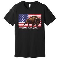 Cool Bison Design Buffalo Bison Lovers Premium T-Shirt