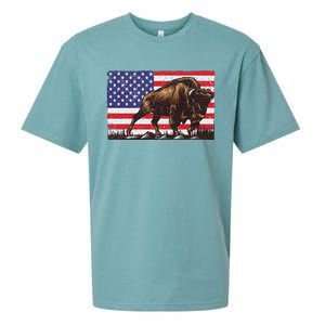 Cool Bison Design Buffalo Bison Lovers Sueded Cloud Jersey T-Shirt