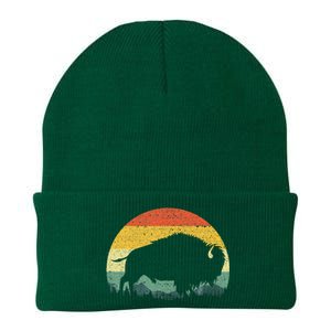 Cool Bison Design For Women Buffalo Bison Lovers Knit Cap Winter Beanie