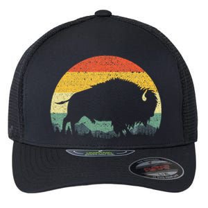 Cool Bison Design For Women Buffalo Bison Lovers Flexfit Unipanel Trucker Cap